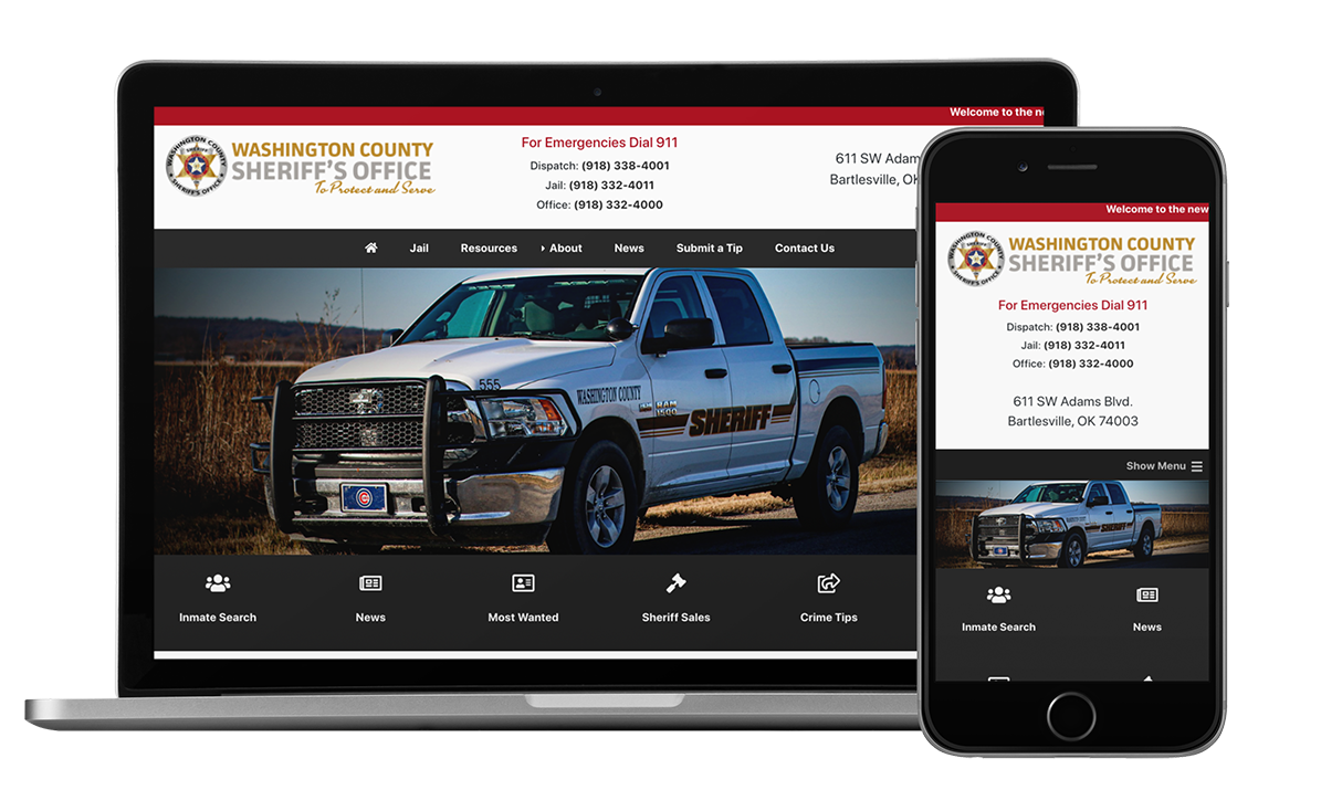 Washington County Sheriff Launches New Website